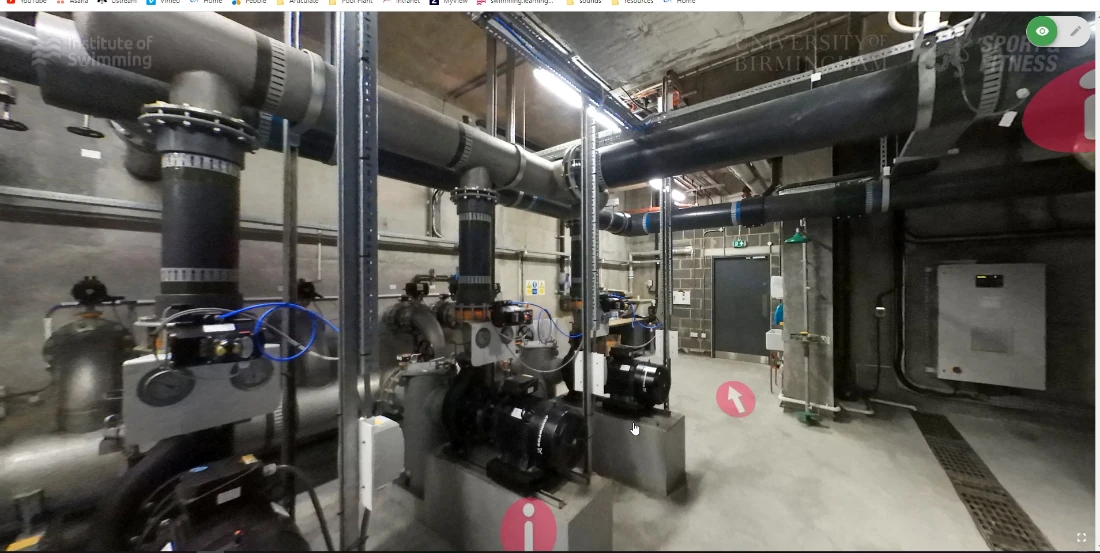 Stills from the interactive tour for Pool Plant Operator training resource.